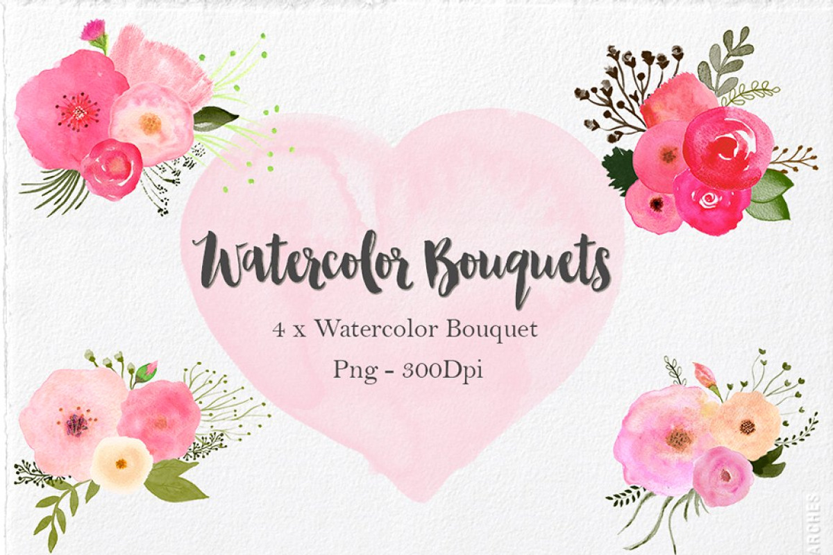 Watercolor Mega Bundle, an Illustration by Li Zamperini (Photo 18 of 43)