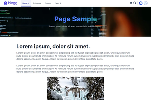 Blogg - Tailwind Theme HTML CSS