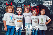 Halloween Kids T-Shirt Mock-Up, a Shirt Mockup by Freeman Studio (Thumbnail 1 of 19)