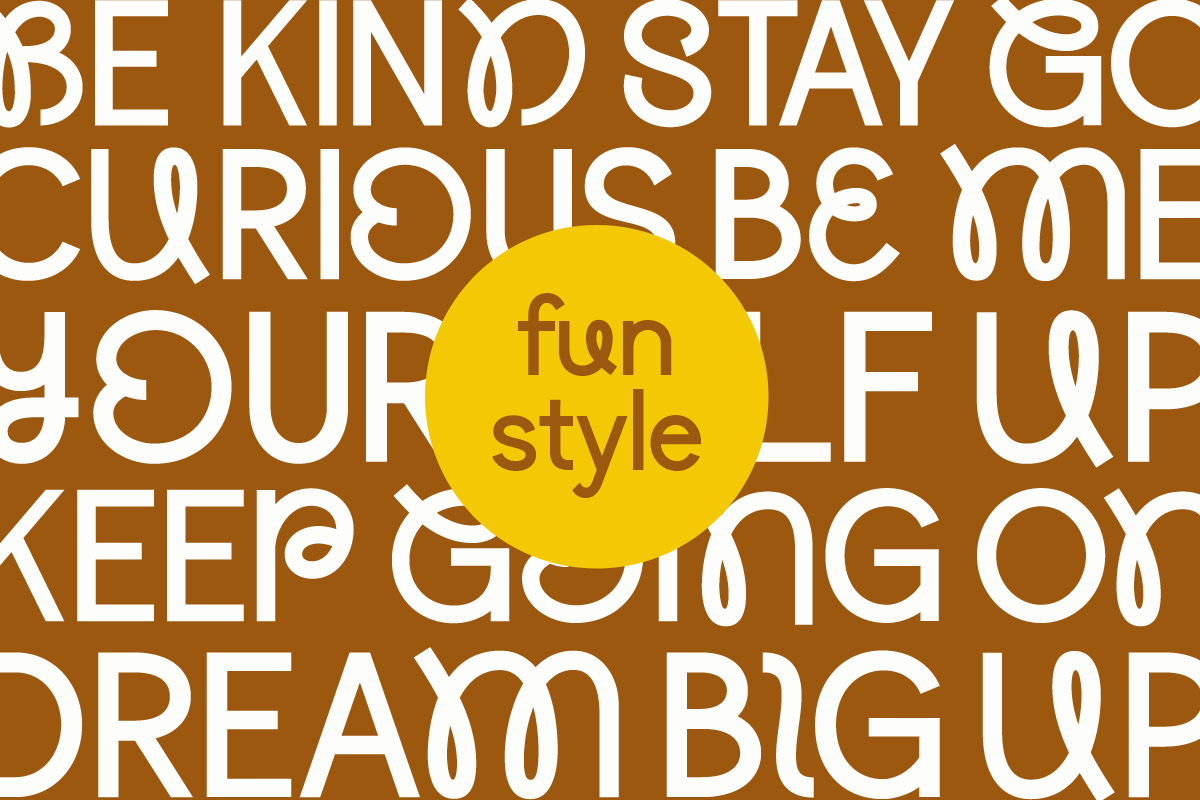 Bomera Experience - Experimental, a Sans Serif Font by Say Studio (Photo 4 of 8)