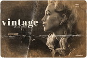 Vintage Photo Look Photoshop Effect, a Layer Style Add-On by smishura (Thumbnail 1 of 3)