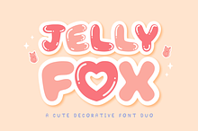 Jelly Fox A Cute Decorative Font Duo