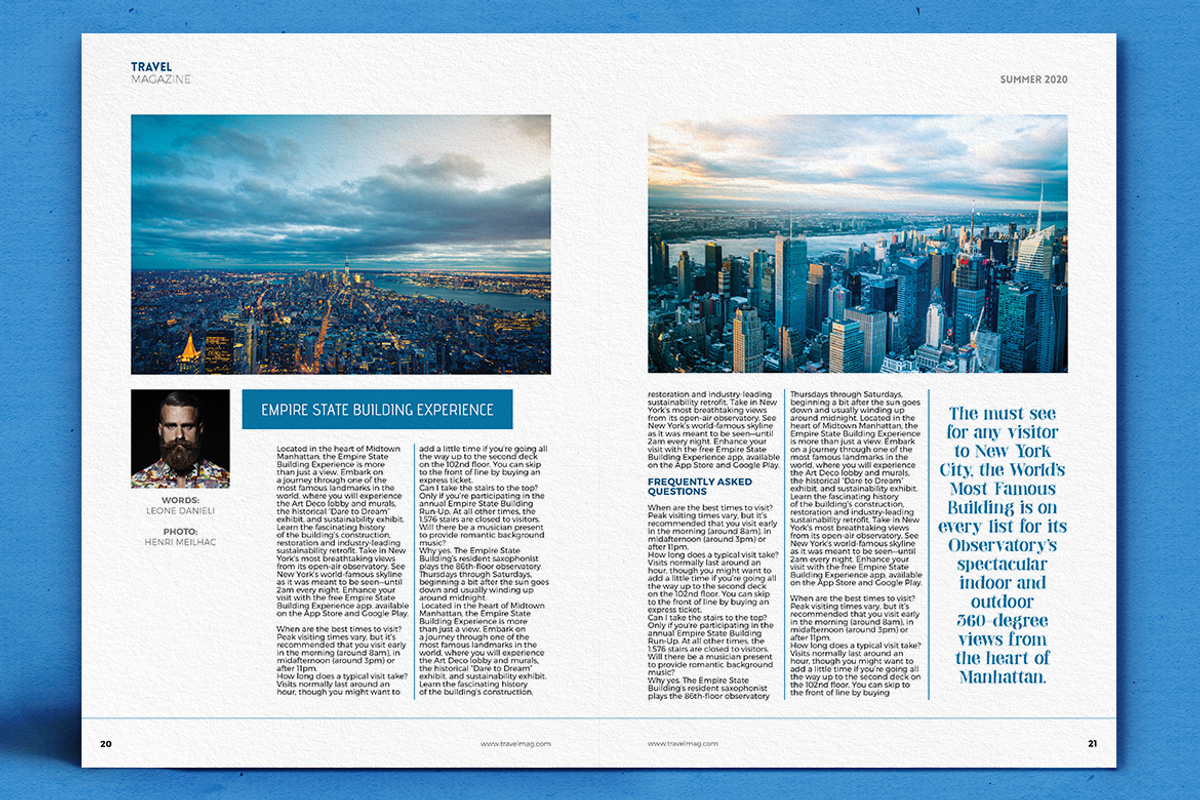 Travel Magazine, a Magazine Template by Boris Cupac (Photo 10 of 16)