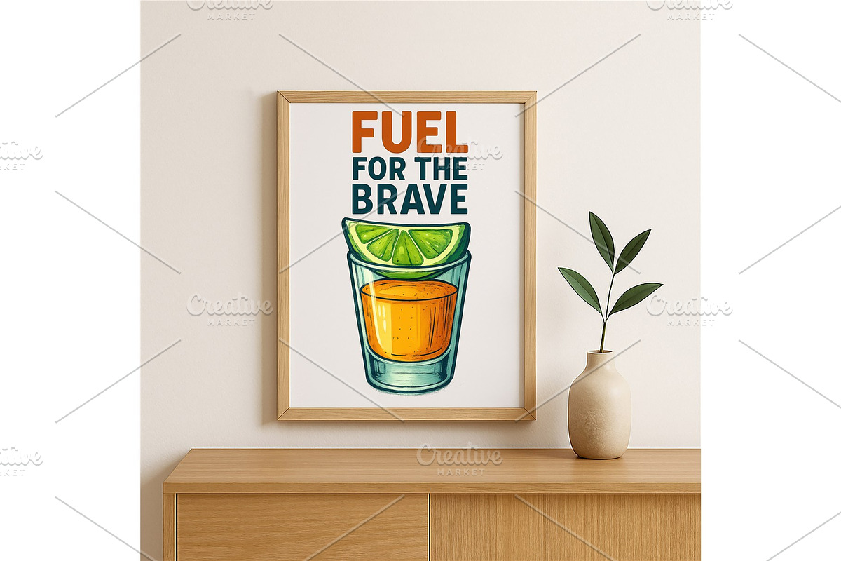 Fuel for the Brave Tequila Shot, a Background Graphic by LaseredNinja (Photo 2 of 7)