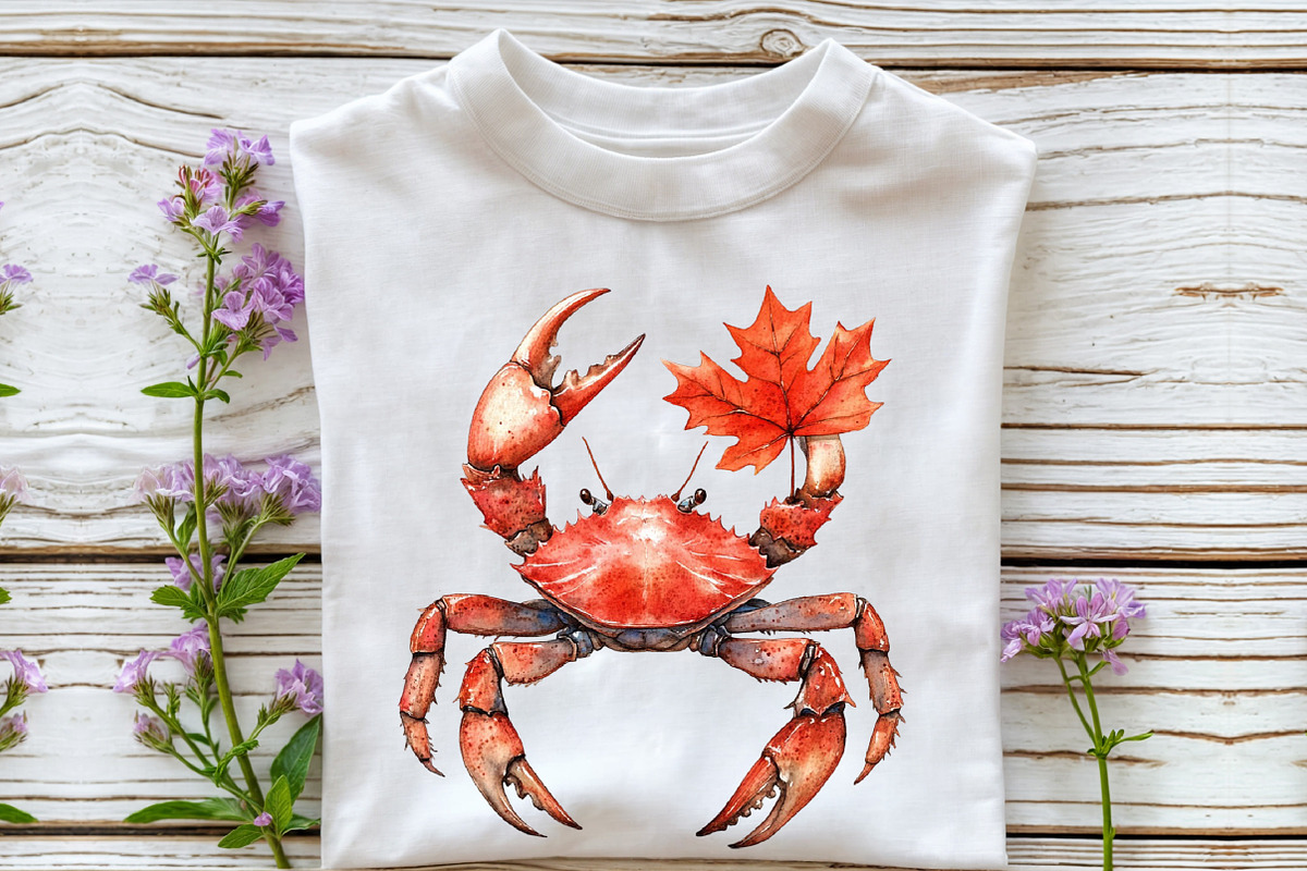 Watercolor Coastal Autumn Clipart, an Illustration by Rose Art (Photo 4 of 7)