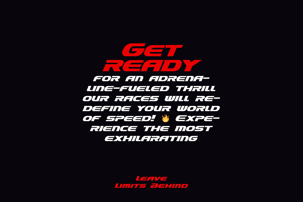 Turbo Headline Font, a Sans Serif Font by artyway (Photo 6 of 6)