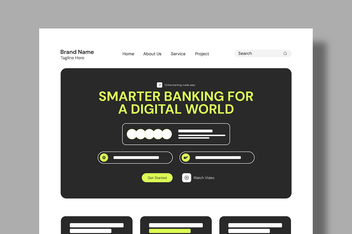 Modern Website Wireframe UI Kit, a Wireframe Template by MightyDesign (Photo 2 of 9)
