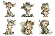 Whimsical Baby Animal PNG Set, an Illustration by Daily.Designs (Thumbnail 4 of 7)