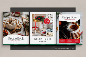 Holiday Recipe Book Canva Template