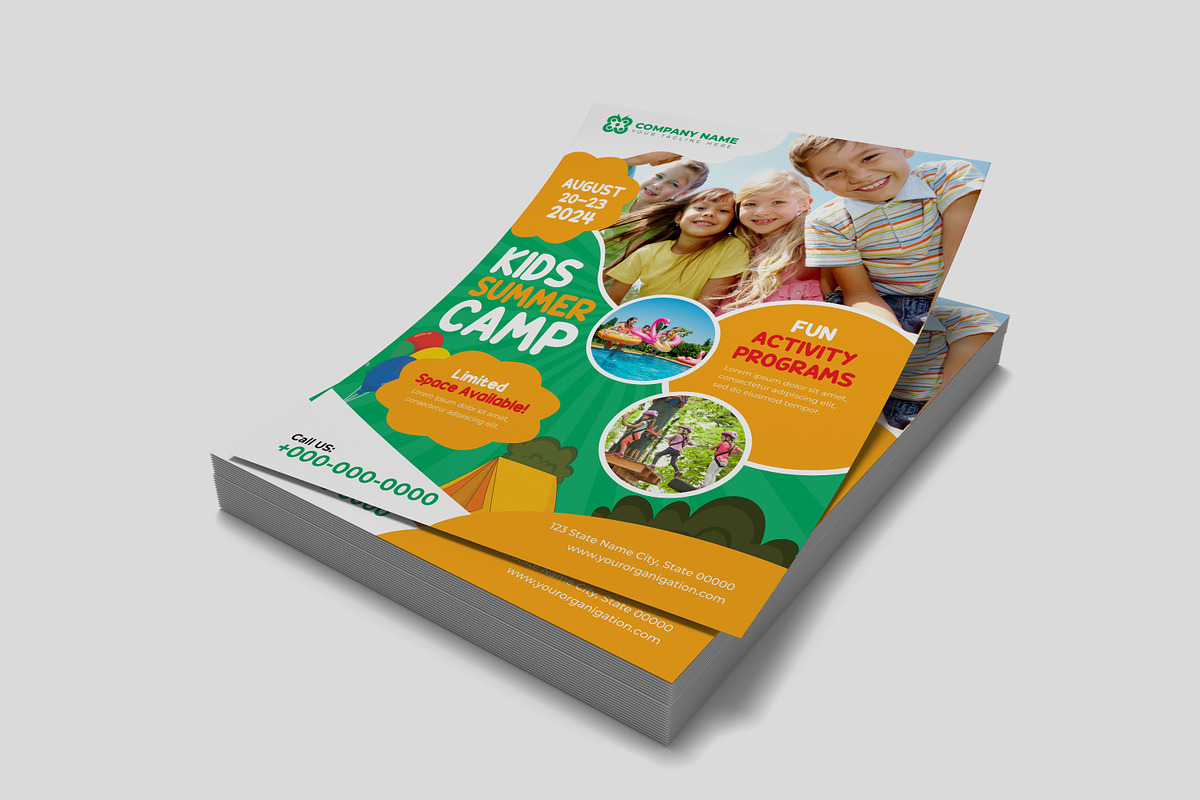 Kids Summer Camp Flyer, a Flyer Template by Designscozy (Photo 3 of 5)
