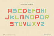 KutOut - A Fun & Funky Font, a Sans Serif Font by Komet & Flicker (Thumbnail 4 of 12)