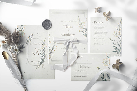 Tiana & Anthony (Vintage), an Invitation Template by EvitePapery