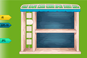 Game wooden shelf windows set, a Templates & Theme by julia_musdotter (Thumbnail 9 of 20)