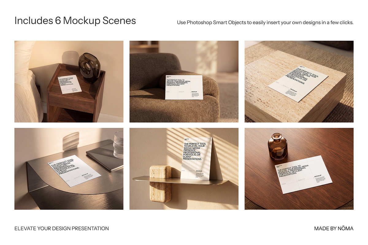 Aesthetic 5x7 Card Mockup Set, a Books & Magazine Mockup by The Noma Studio (Photo 2 of 7)