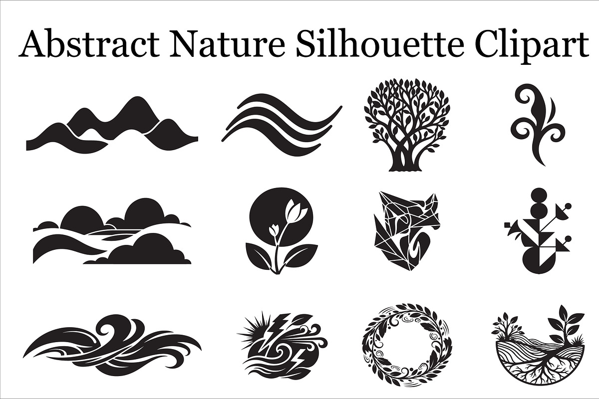 Organic Abstract Nature Silhouette, a Graphic by Gfx_Store (Photo 1 of 13)