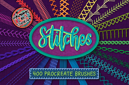Procreate Stitch Embroidery BrushSet
