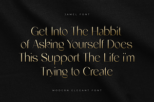 Jamel - Modern Elegant Font