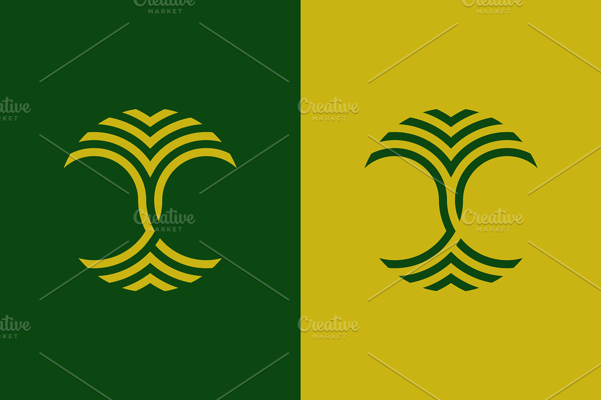Palm Tree Monogram Elegant Line Logo, a Branding & Logo Template by Signatoro (Photo 1 of 4)