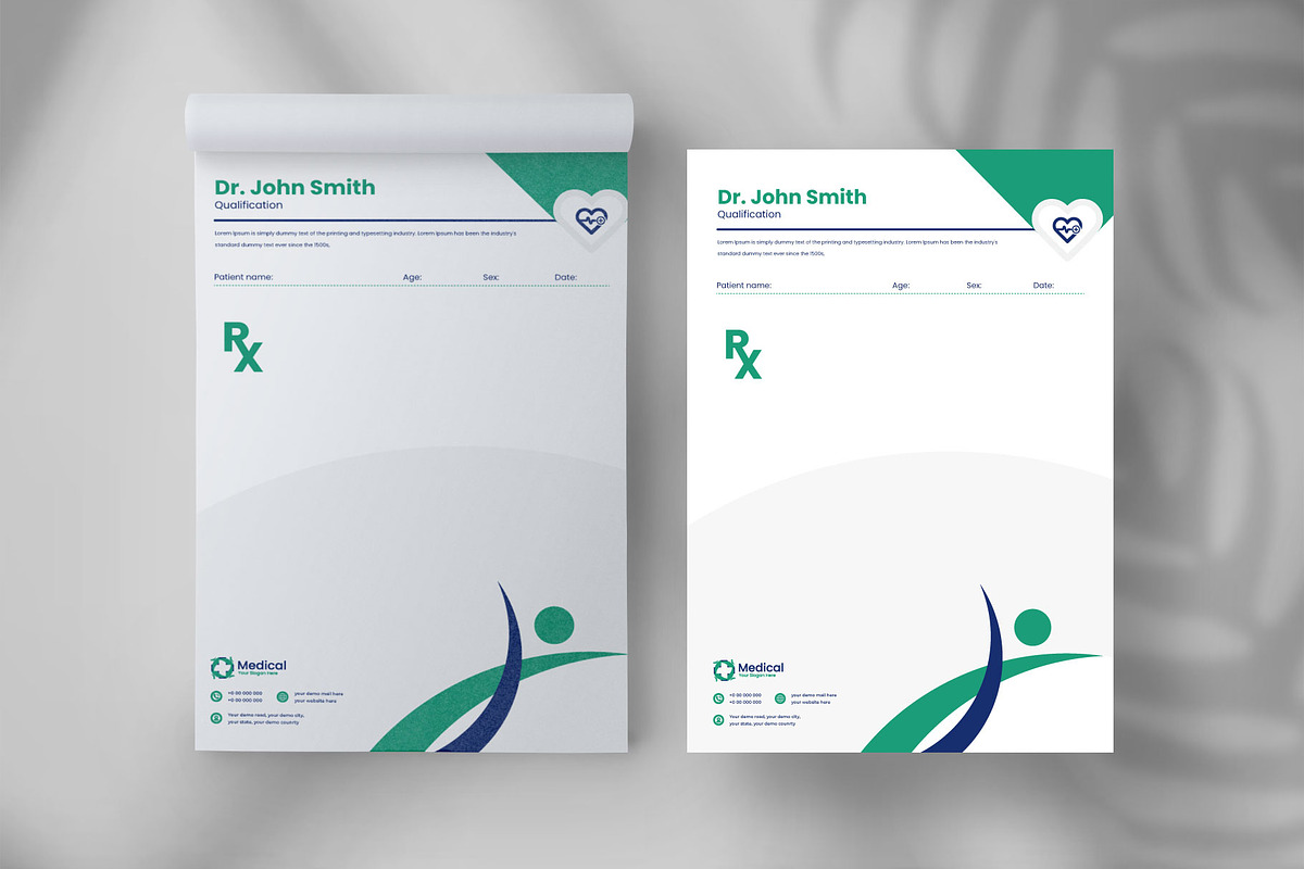 Doctor prescription pad design, a Stationery Template by Tanmoy Topu (Photo 5 of 6)