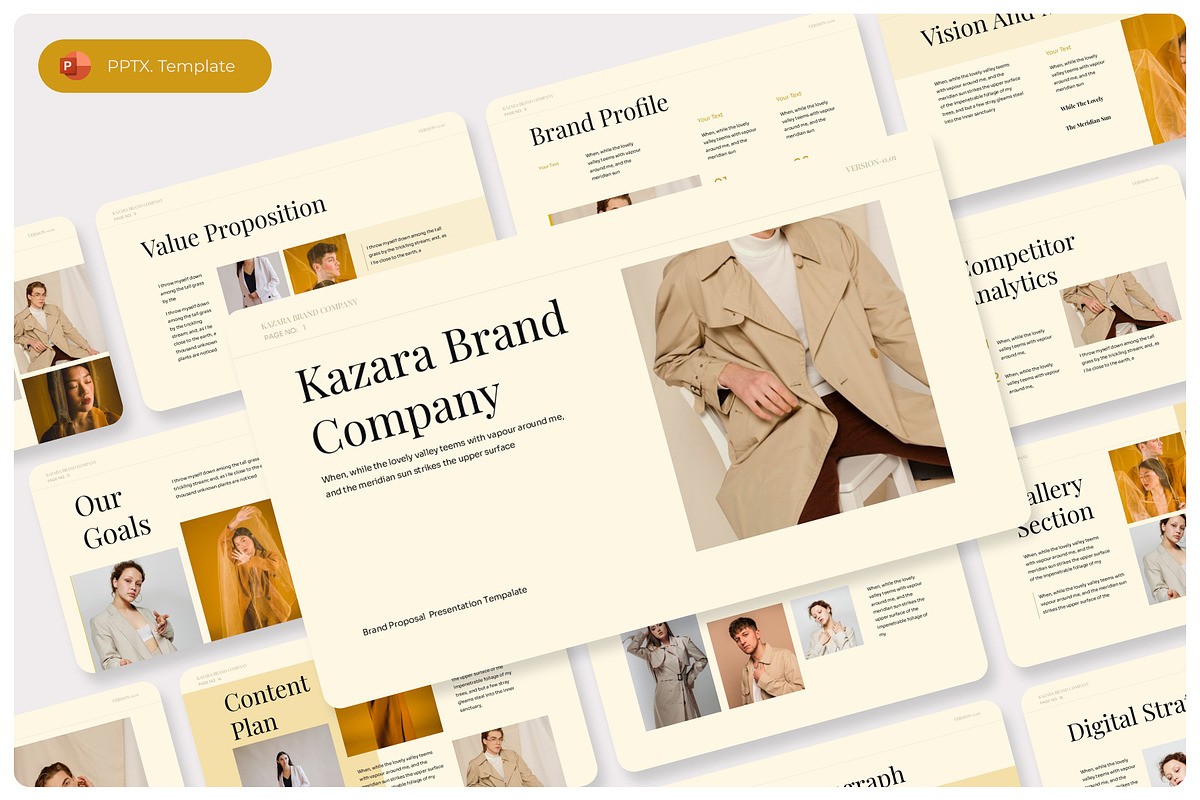 Kazara- Brand Proposal PowerPoint, a Presentation Template by Premast (Photo 1 of 4)
