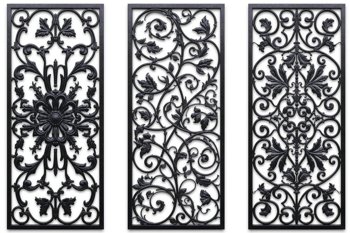 Decorative Floral Panel Silhouette, an Illustration by musafir_fashion (Photo 9 of 21)