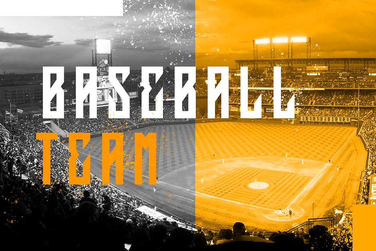 Squareslam sports and esports font preview 3