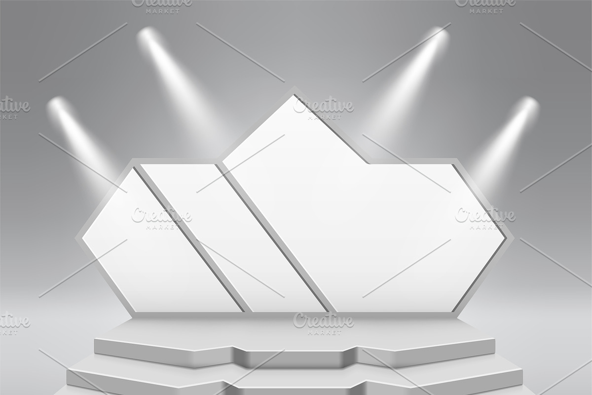 Blank white trade stands, a Work Illustration by majcot (Photo 6 of 6)