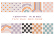 Groovy Pastel Halloween Clipart, a Graphic by Murphy & Frank (Thumbnail 8 of 9)
