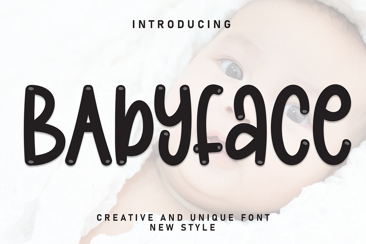 Babyface | Script Font, a Script Font by Scratchones (Photo 1 of 8)