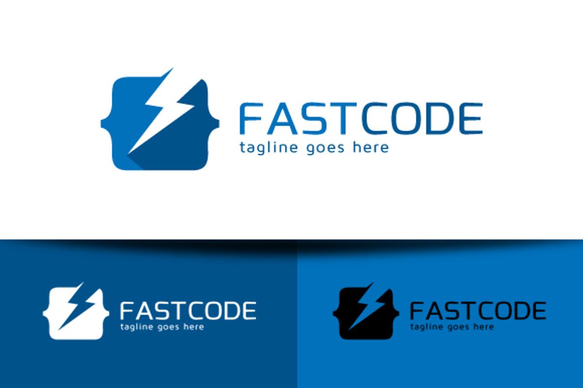 Fast Code Logo Template, a Branding & Logo Template by gunaonedesign