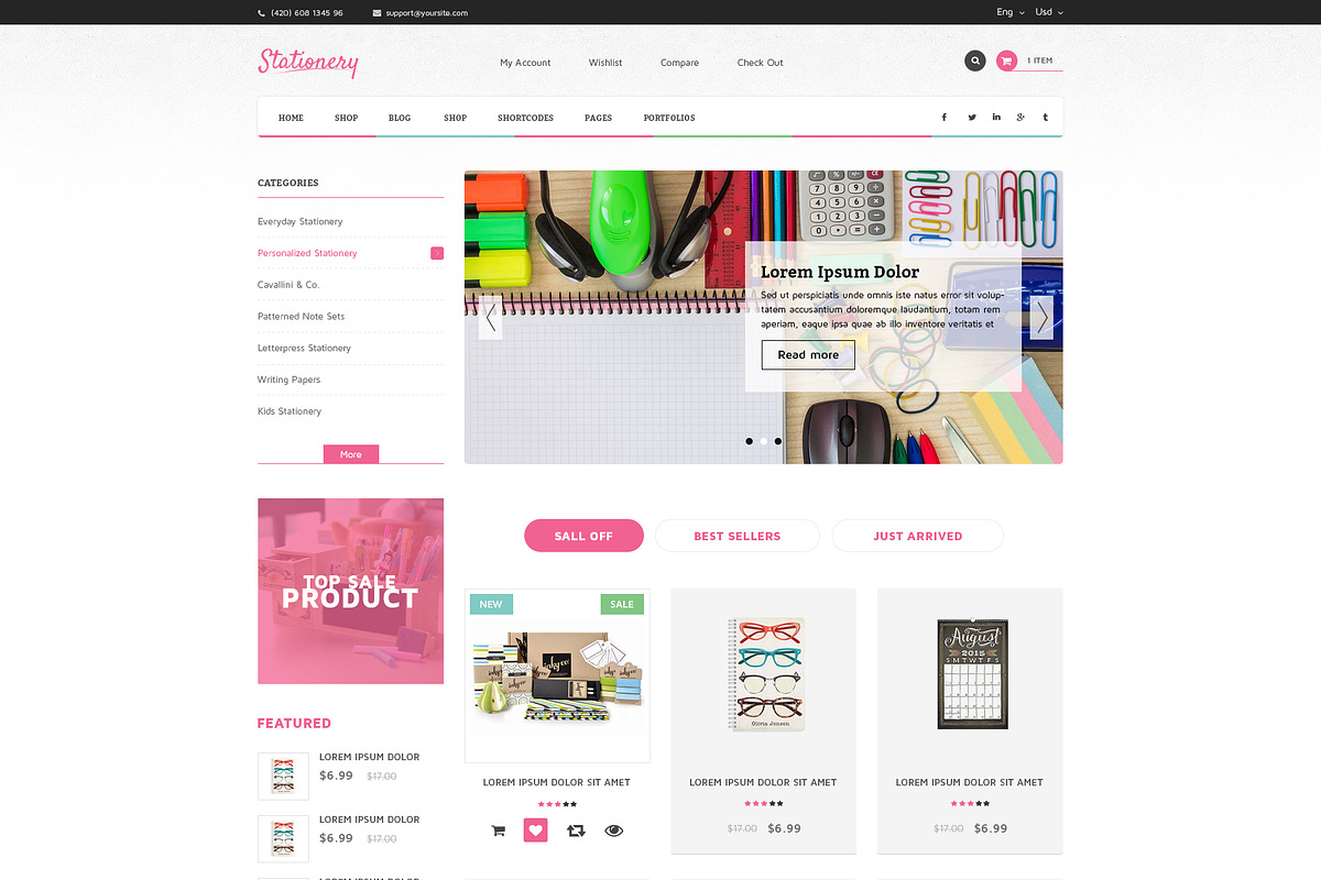 Stationery WooCommerce Theme, a WordPress Template by WPThemeGo (Photo 4 of 4)