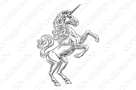 Heraldic Coat of Arms Crest Rearing