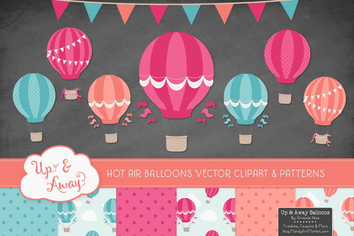 Bohemian Hot Air Balloons & Patterns, an Illustration by Amanda Ilkov (Photo 2 of 5)