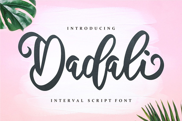 Dadali - Interval Script Font preview 7