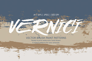 VERNICI | Brush vector patterns set