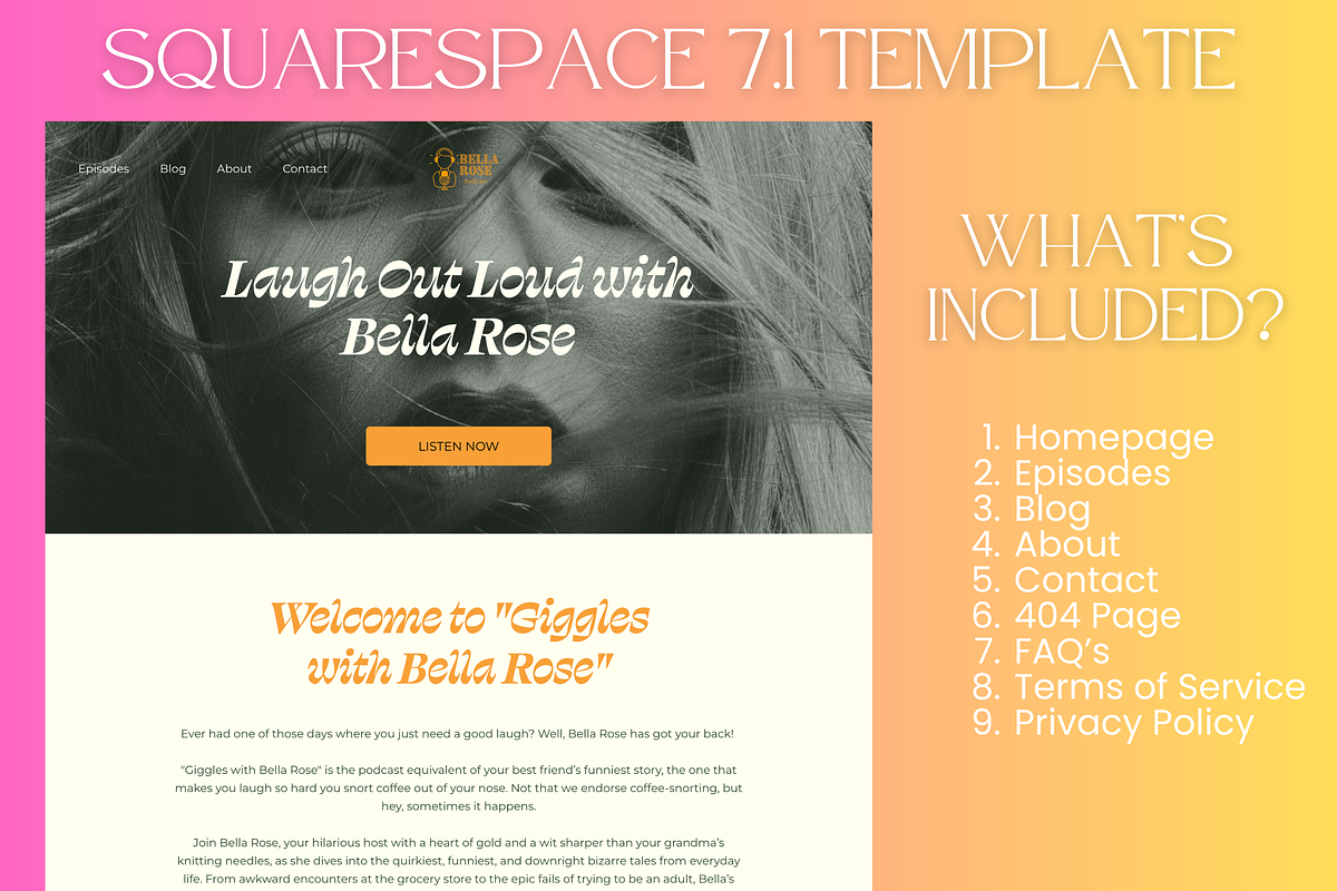 Podcast Squarespace Template, a Squarespace Template by Lumina Alchemy (Photo 7 of 10)