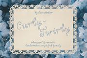 Curly-Twirly Whimsical Font Family, a Handwritten Font by Cute Atelier (Thumbnail 1 of 12)