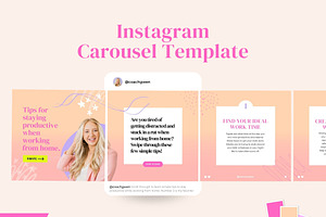Instagram Carousel Canva Template