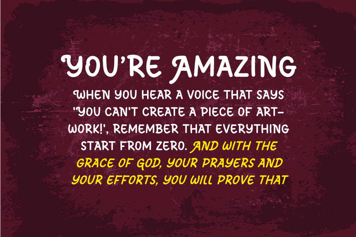 My Rose - Handwritten Display Font, a Sans Serif Font by Mightyfire (Photo 2 of 5)
