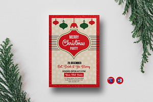 Christmas Party flyer Template, a Flyer Template by Ultimate Template Shop