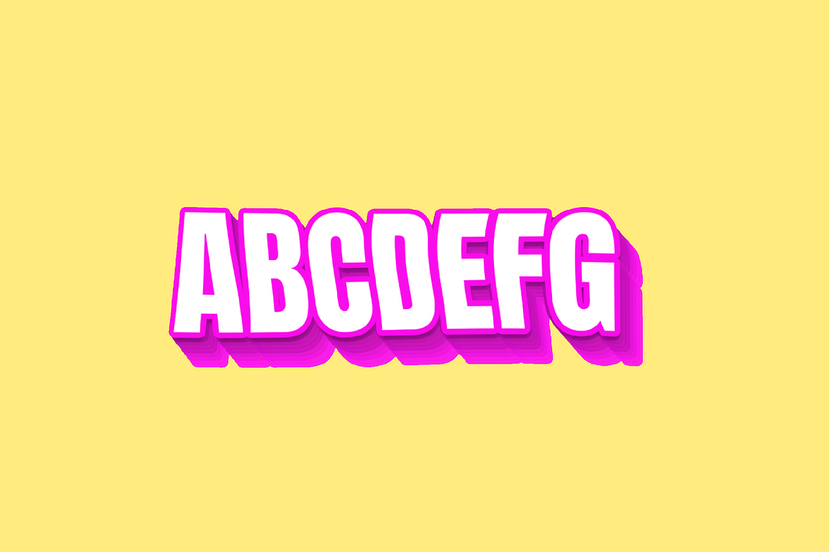 Bold 3D Layered Text Effect preview 2