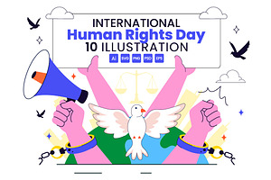 10 International Human Rights Day, a Person Illustration by denayunebgt