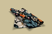 Abstract Flower Seamless Pattern, a Work Illustration by VintageArt (Thumbnail 2 of 4)