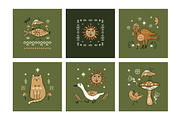 Modern Folk Collection, a Decorative Illustration by lenlis (Thumbnail 11 of 16)