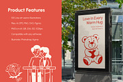 Love Doodles Set, an Outline Icon by Vectors Market (Thumbnail 2 of 9)