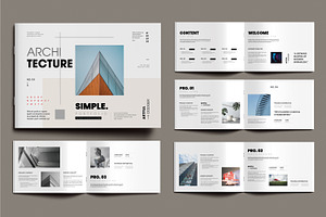Minimal Architecture Portfolio, a Brochure Template by MightyDesign