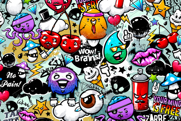 Graffiti Seamless Pattern