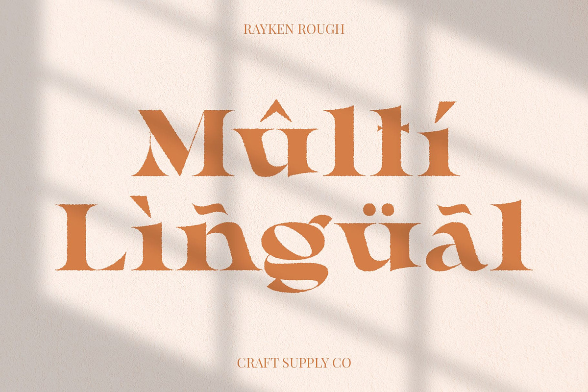 Rayken Rough, a Serif Font by Craft Supply Co. (Photo 7 of 8)