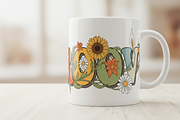 Groovy Floral Letter Typography, a Person Illustration by Gfx_Store (Thumbnail 2 of 3)