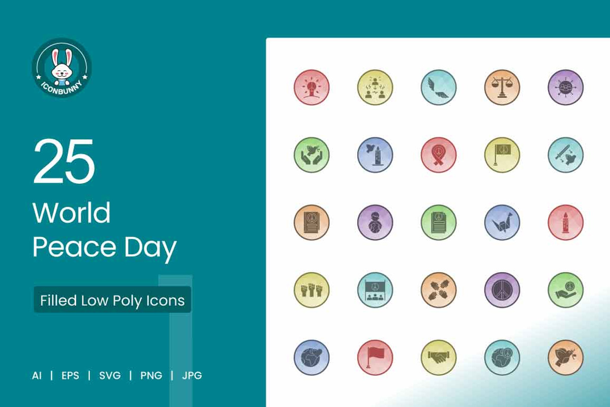 25 World Peace Day Icons, an Icon by IconBunny (Photo 1 of 2)